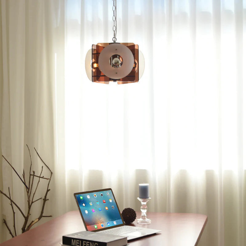 Valentina designpendellampe i brunt glas til spisestue/stue