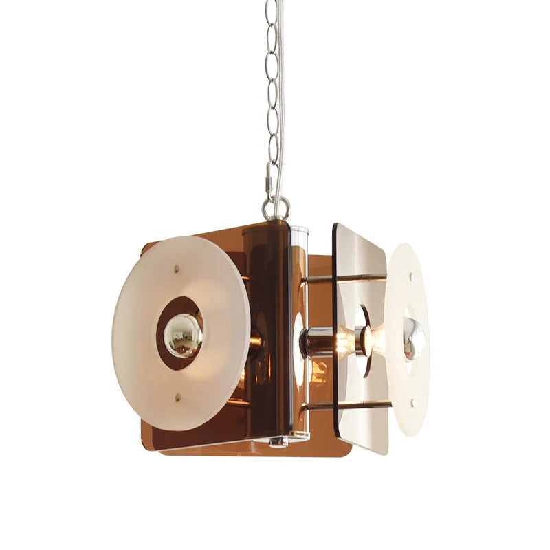 Valentina designpendellampe i brunt glas til spisestue/stue