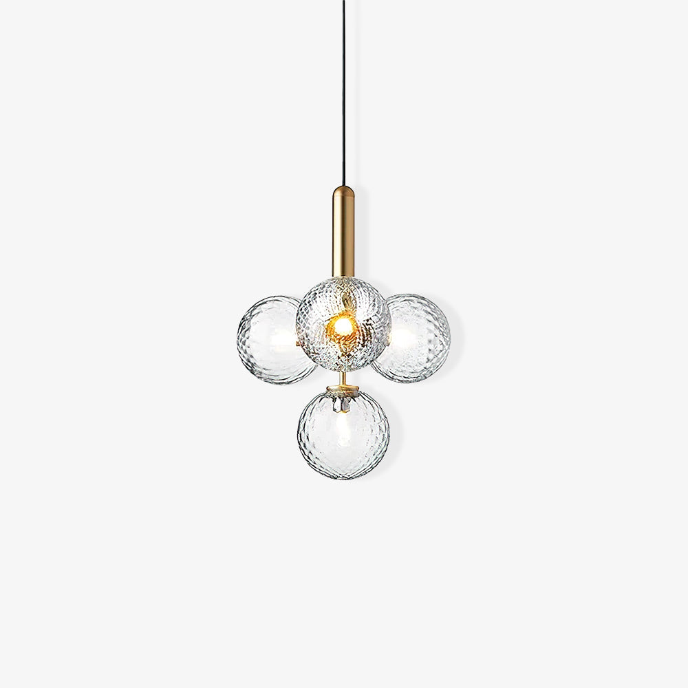 Candeeiro suspenso industrial Aurelion em latão