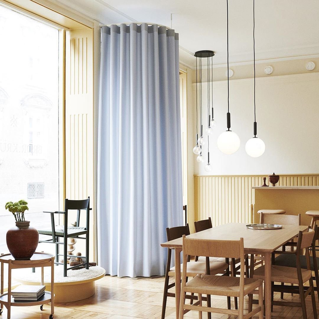 Azorila moderne minimalistisk hængelampe i messing og glas