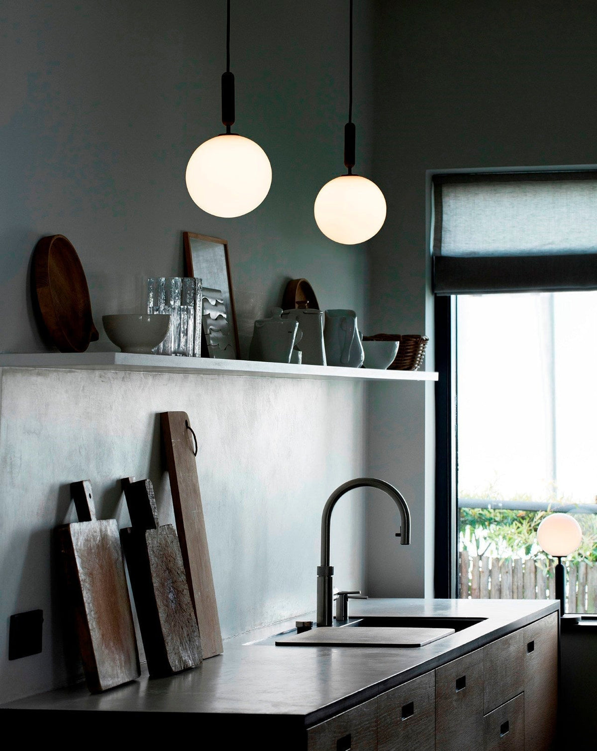 Azorila moderne minimalistisk hængelampe i messing og glas