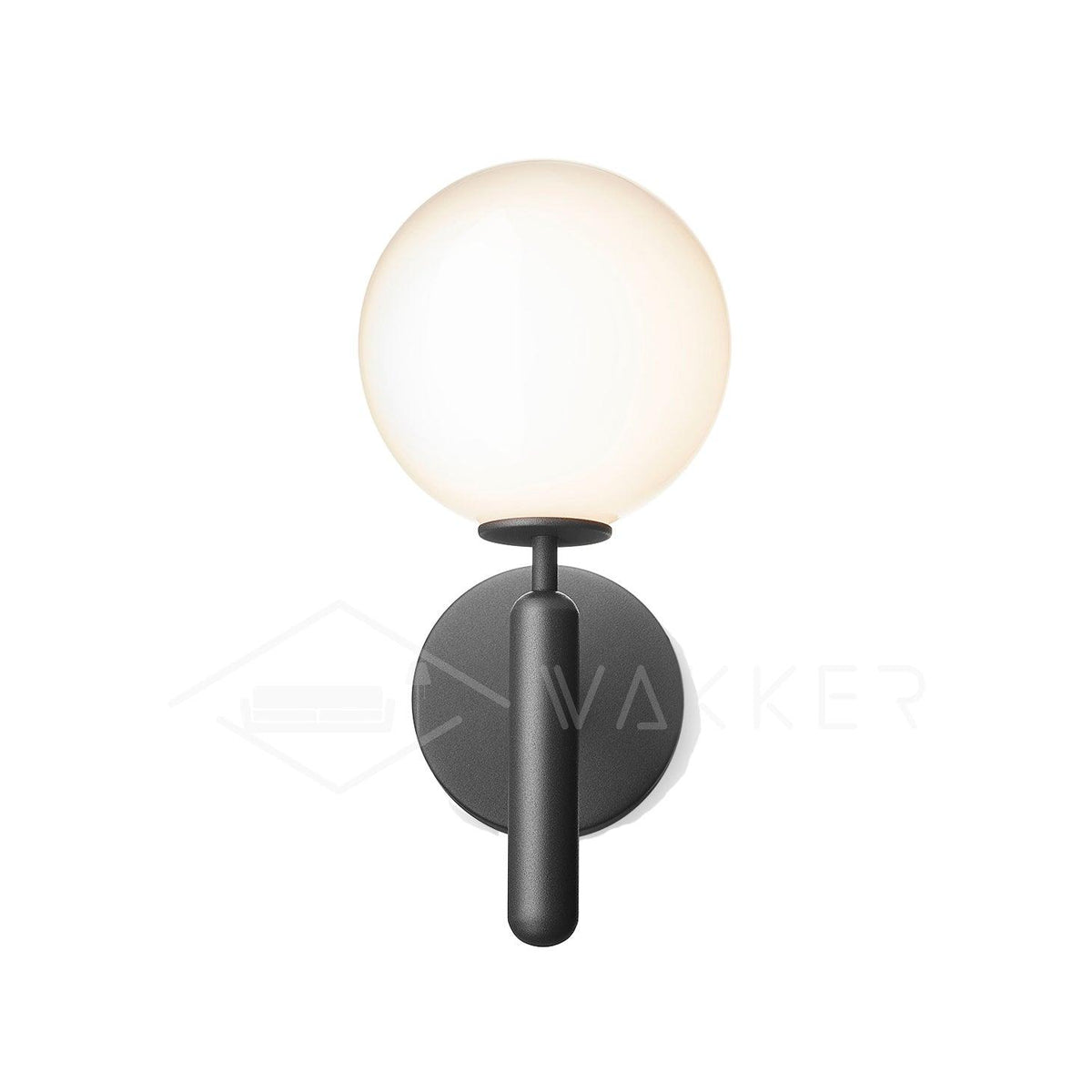 Luminária de parede Ilirila moderna e minimalista de latão e vidro