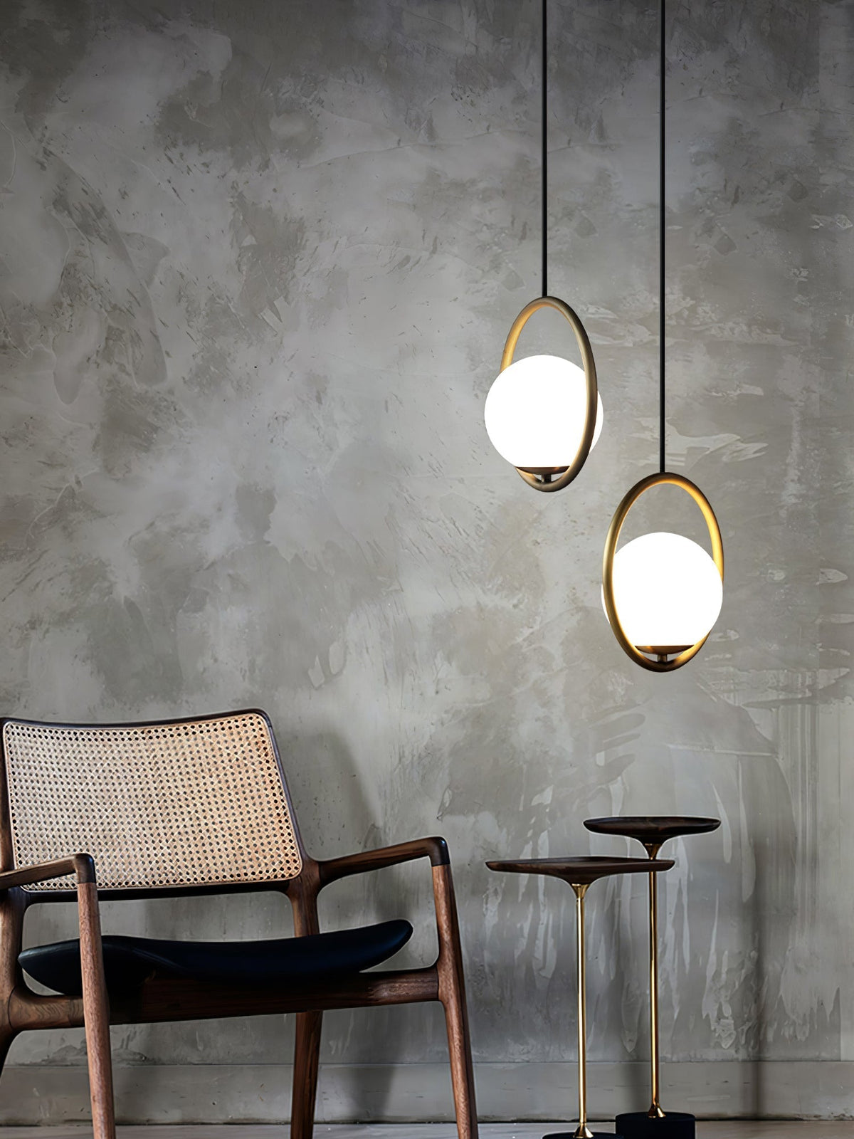 Sorveth moderne pendellampe i messing