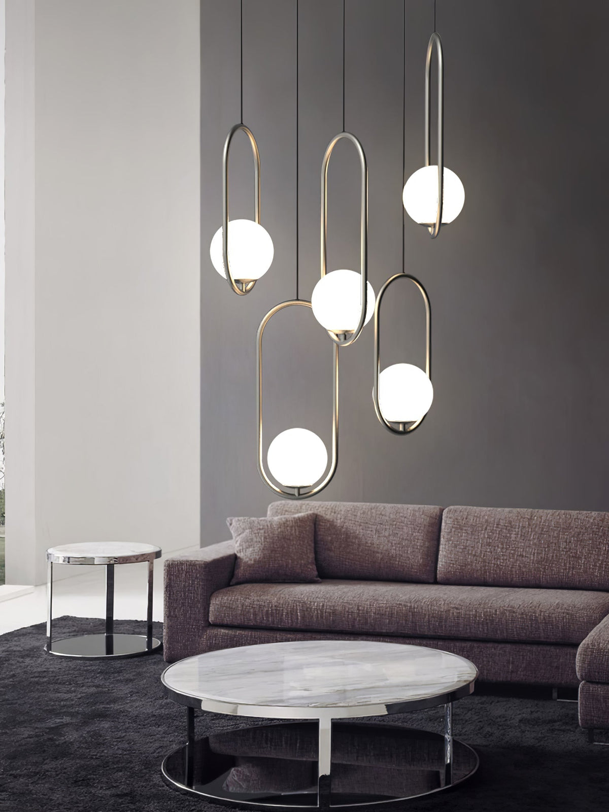 Sorveth moderne pendellampe i messing