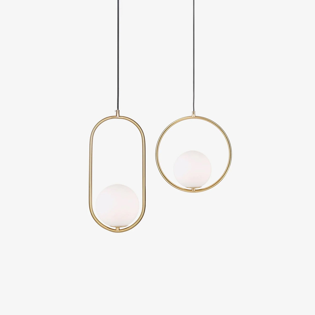 Caselora Modern Brass Pendant Light