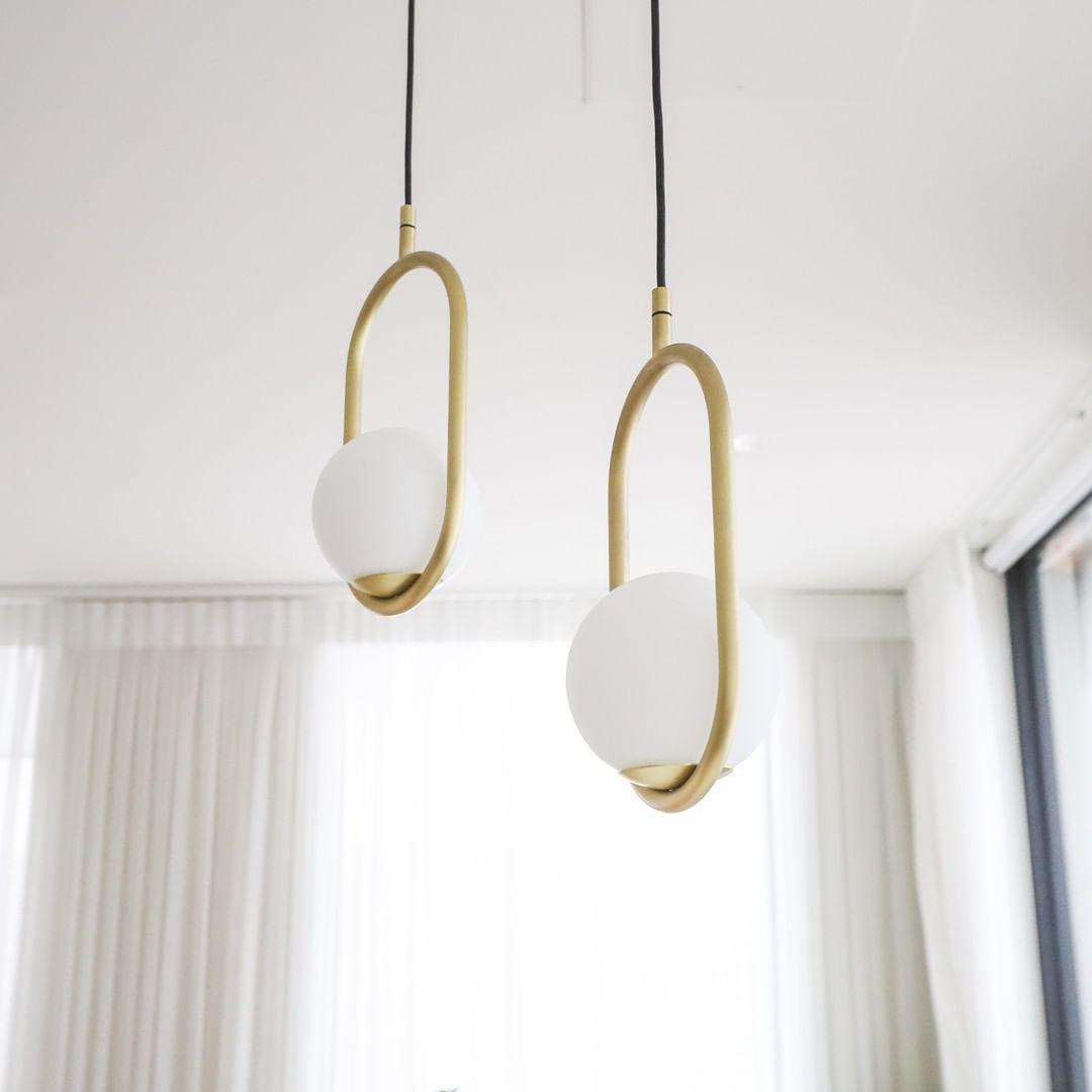 Sorveth moderne pendellampe i messing