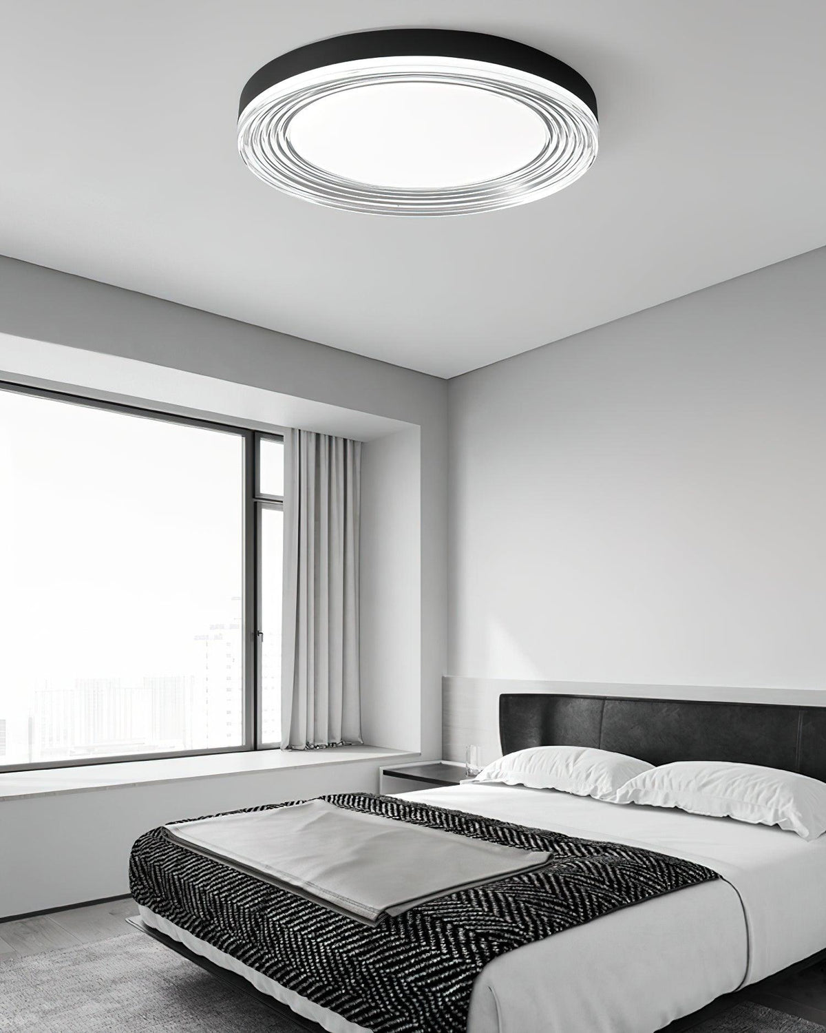 Orbit moderne loftslampe i aluminium