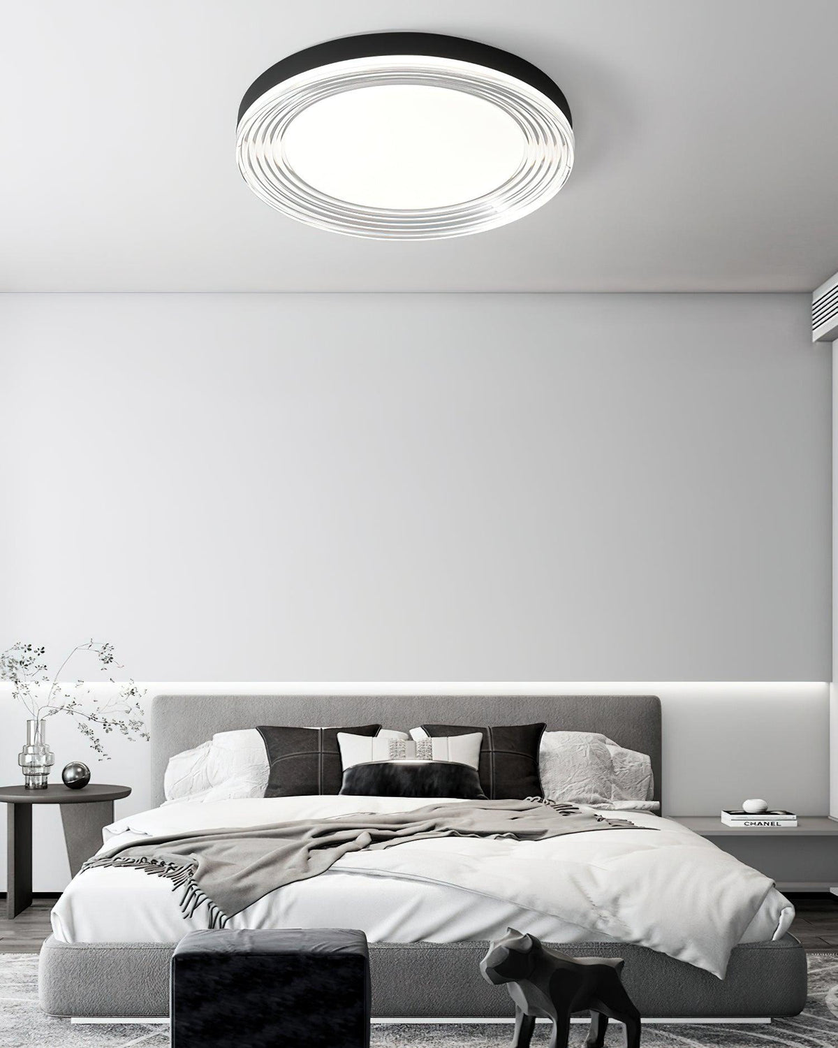 Orbit moderne loftslampe i aluminium