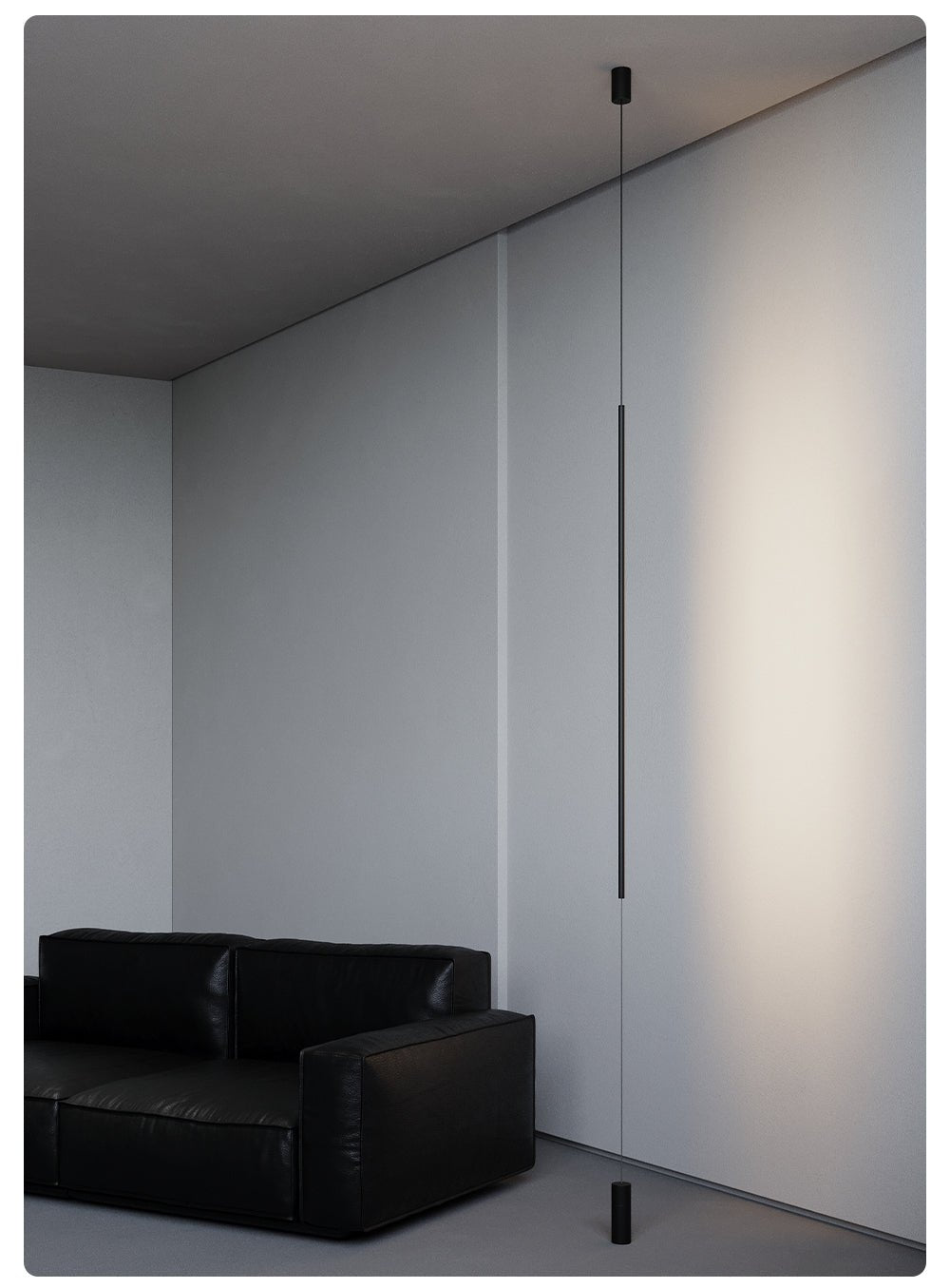 Caelorian minimalistisk linjär LED-pendellampa