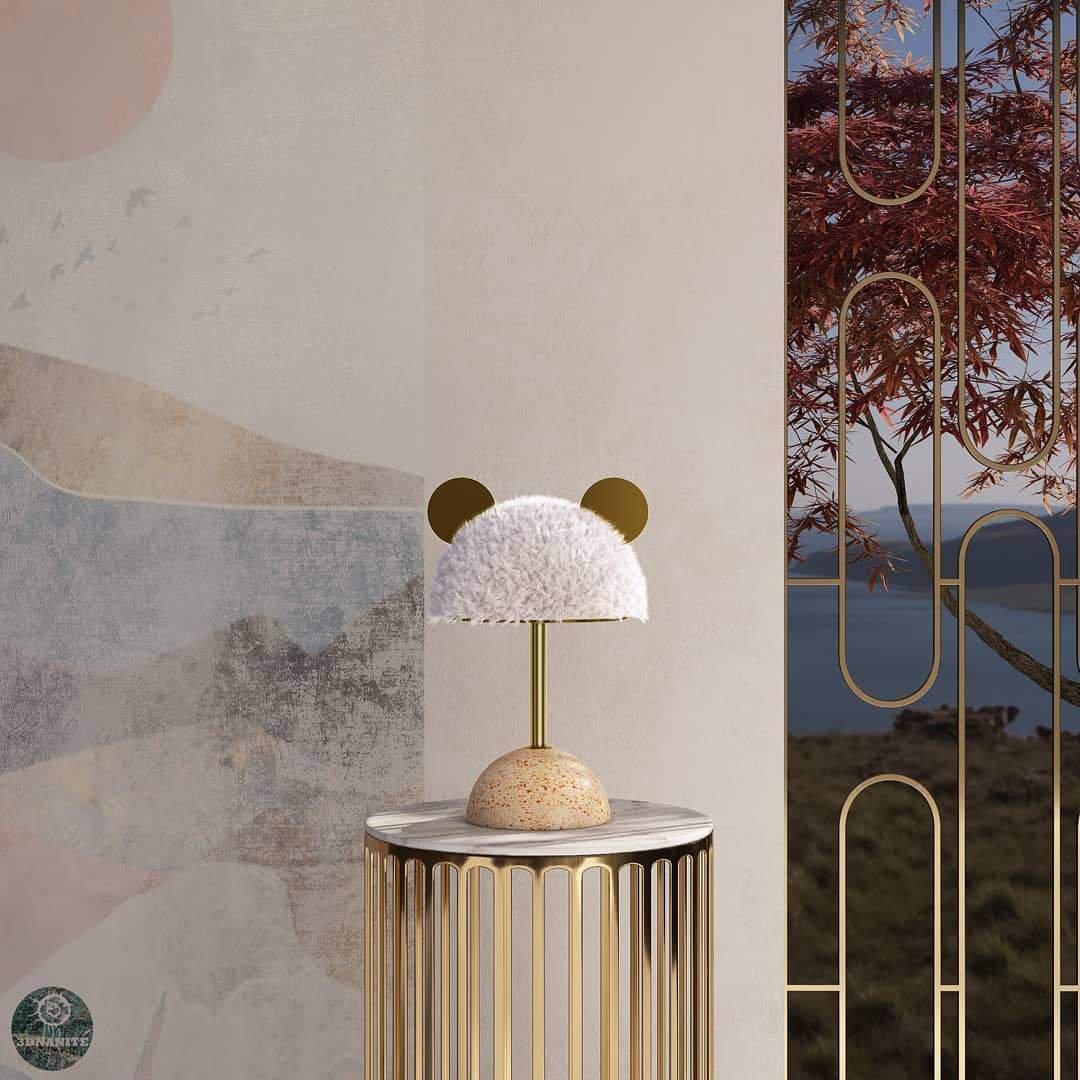 Terienise moderne bordlampe