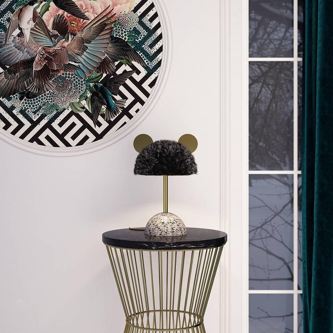 Terienise moderne bordlampe
