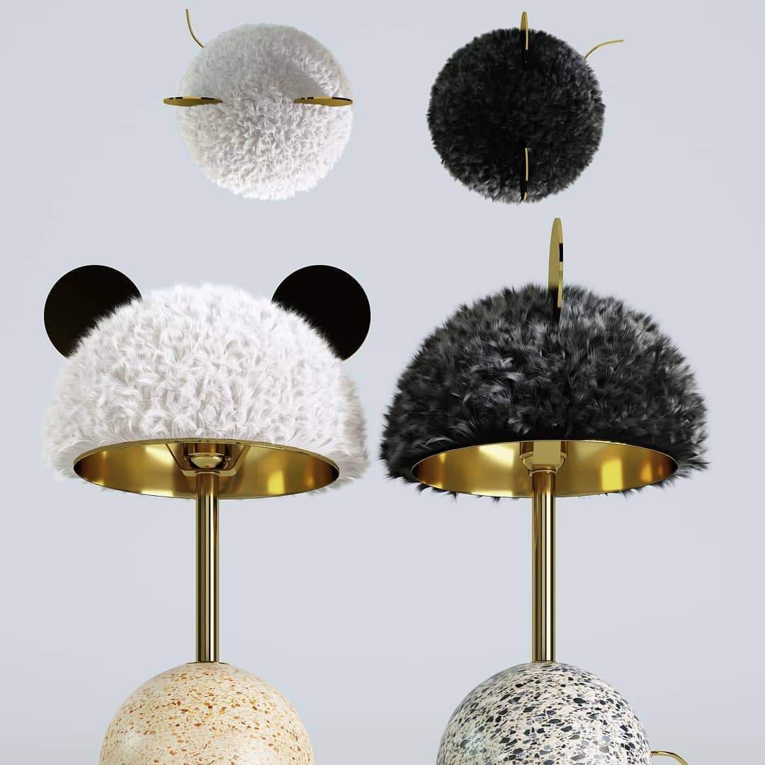 Terienise moderne bordlampe