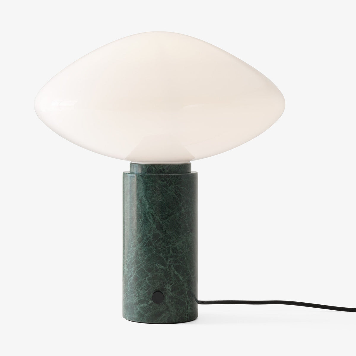 Lioralira Bordslampa med glasskärm och bas i grön marmor