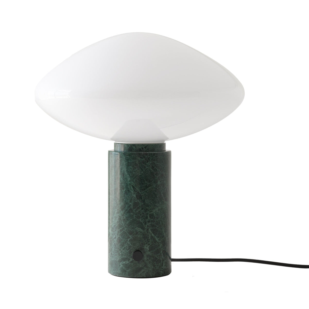 Lioralira Bordslampa med glasskärm och bas i grön marmor