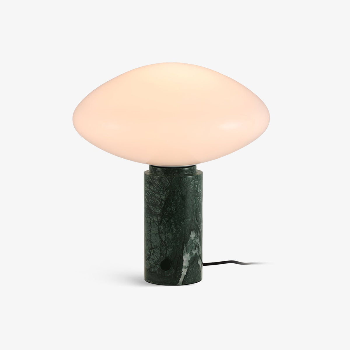 Lioralira Bordslampa med glasskärm och bas i grön marmor
