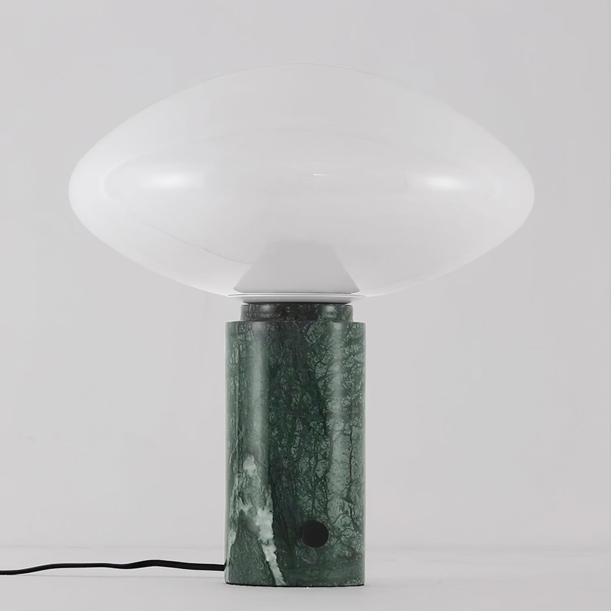 Lioralira Bordslampa med glasskärm och bas i grön marmor