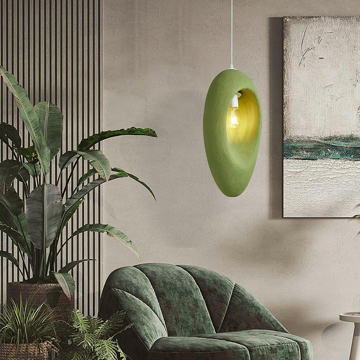 Ulrinara modern minimalistisk pendellampa i plast