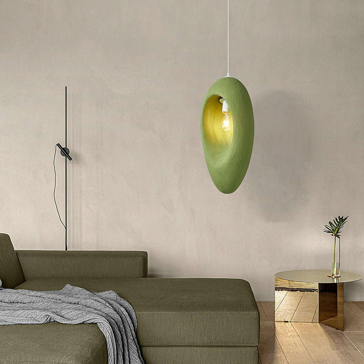 Ulrinara modern minimalistisk pendellampa i plast