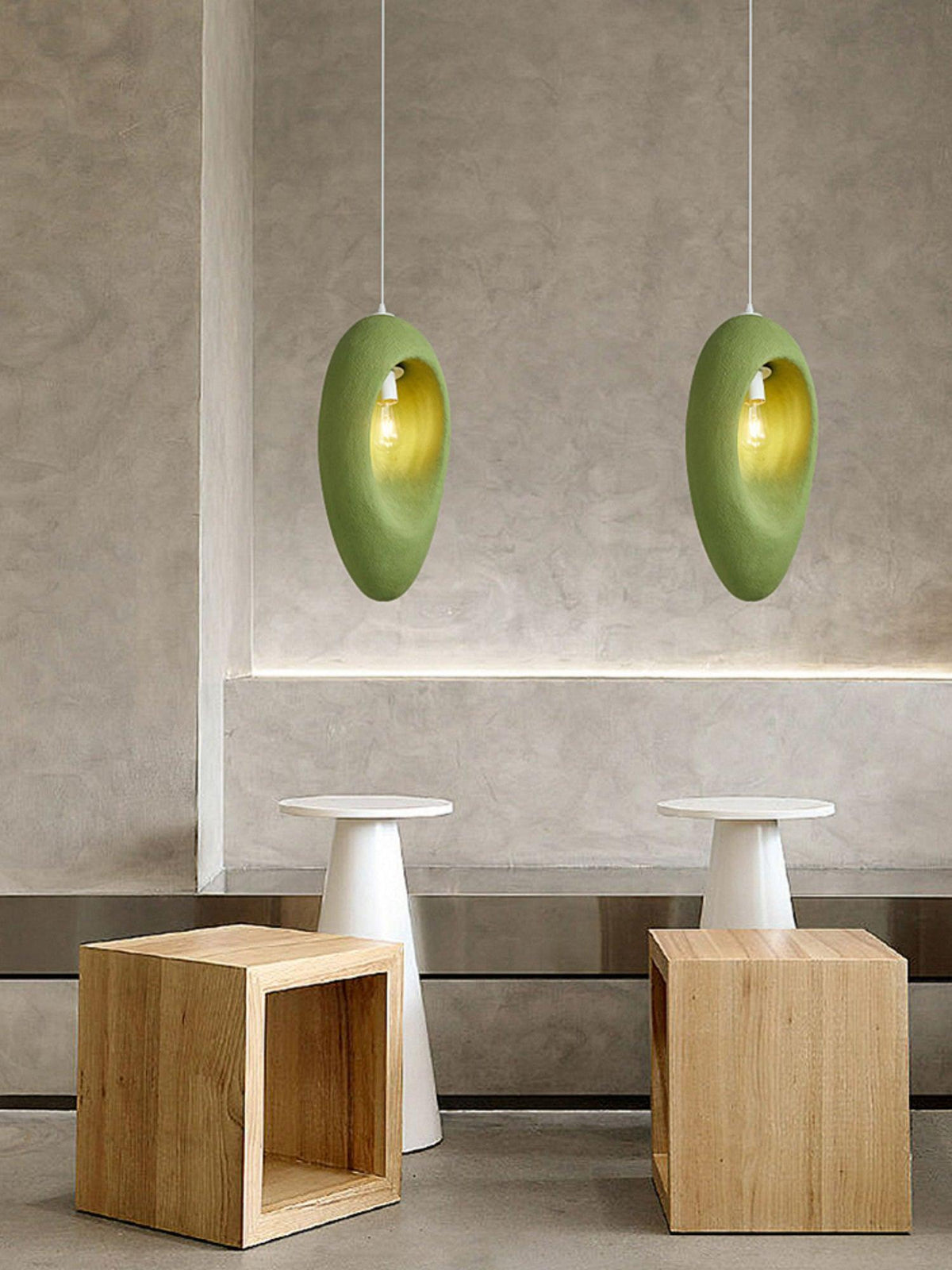 Ulrinara modern minimalistisk pendellampa i plast