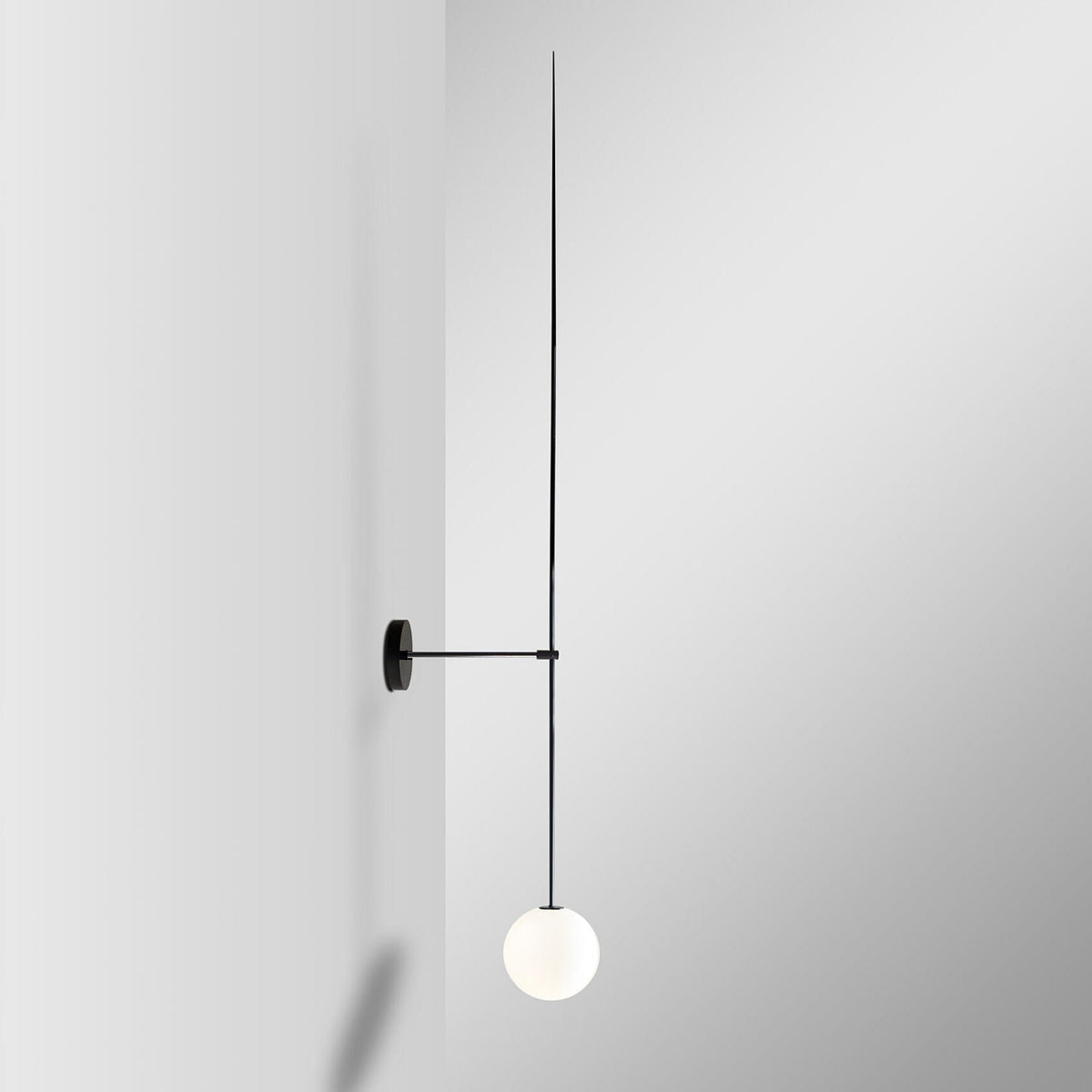 Veluelle modern minimalistisk mobil vägglampa i glas