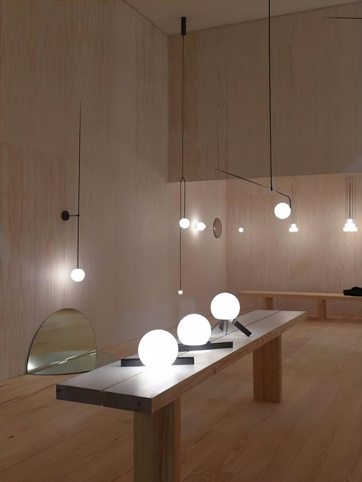 Veluelle modern minimalistisk mobil vägglampa i glas