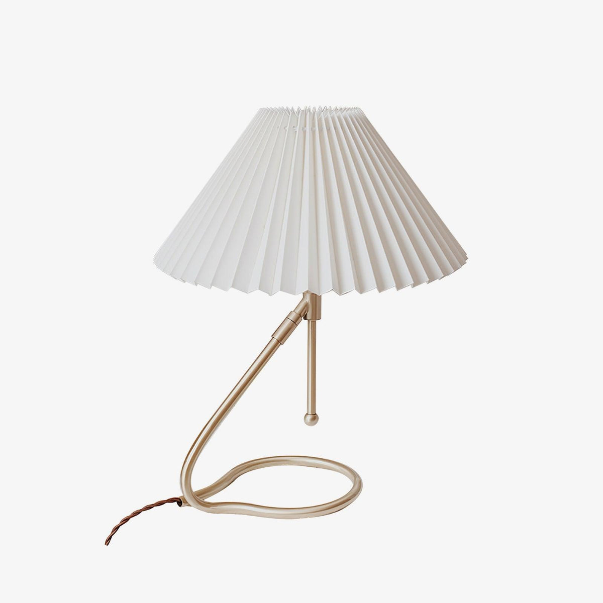 Candeeiro de mesa de tecido transparente Linuia
