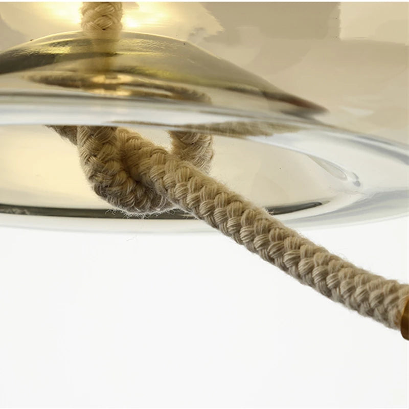 Valentina nordisk LED-pendellampa, dekorativt glas
