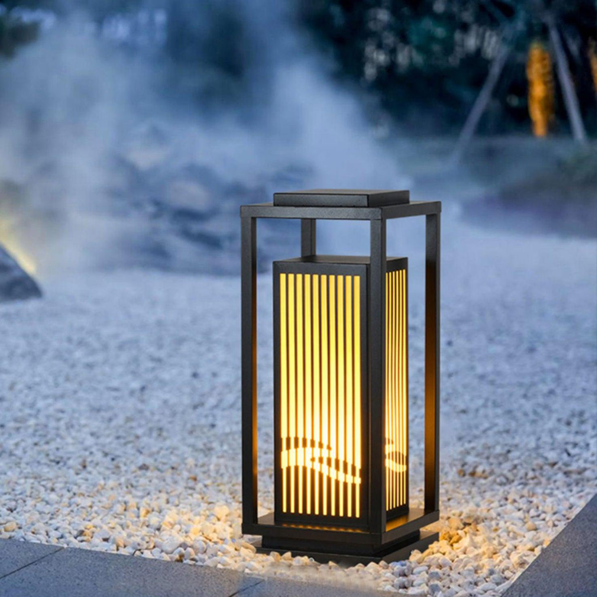 Myraeira alabasterlampa för utomhusbruk i lyktmodell