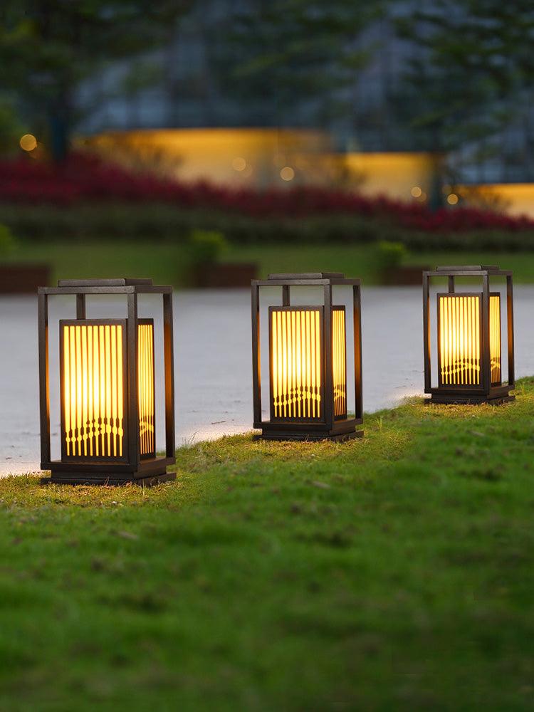 Myraeira alabasterlampa för utomhusbruk i lyktmodell