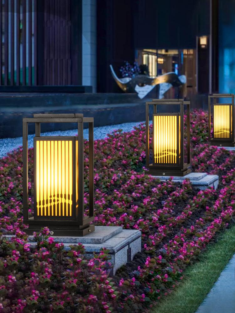 Myraeira alabasterlampa för utomhusbruk i lyktmodell