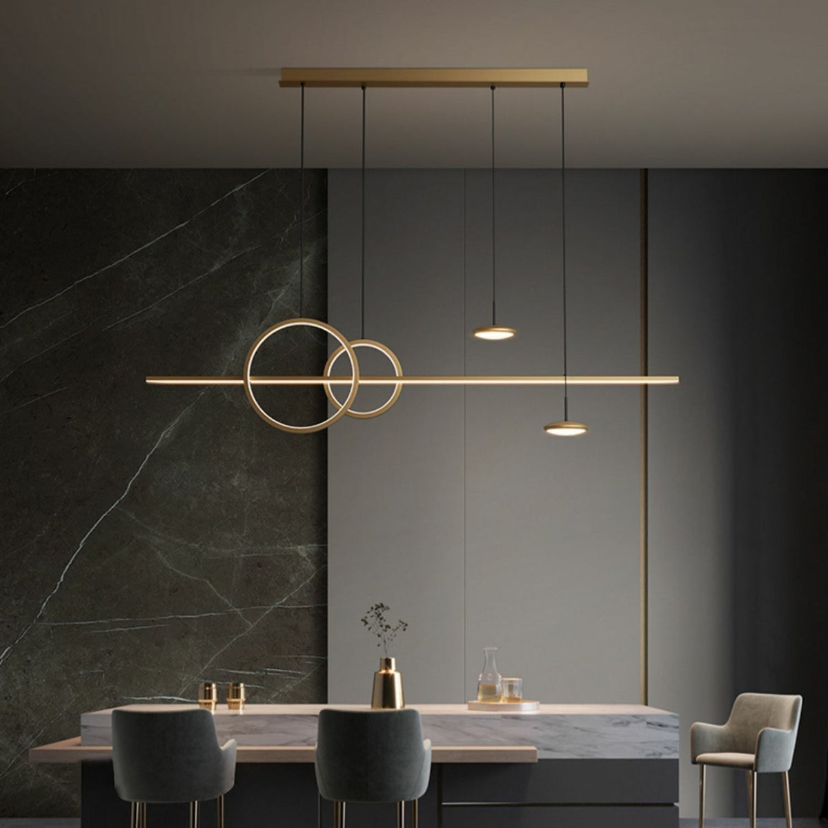 Tildas geometriske ringpendel minimalistisk