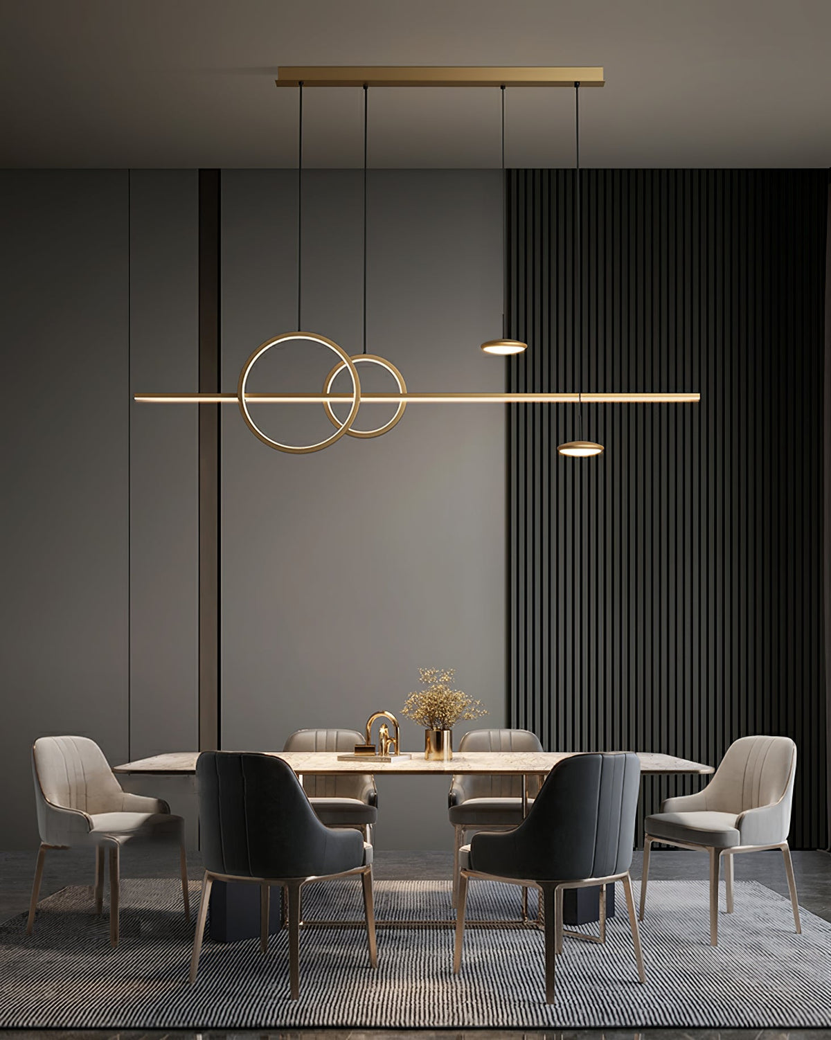 Tildas geometriske ringpendel minimalistisk