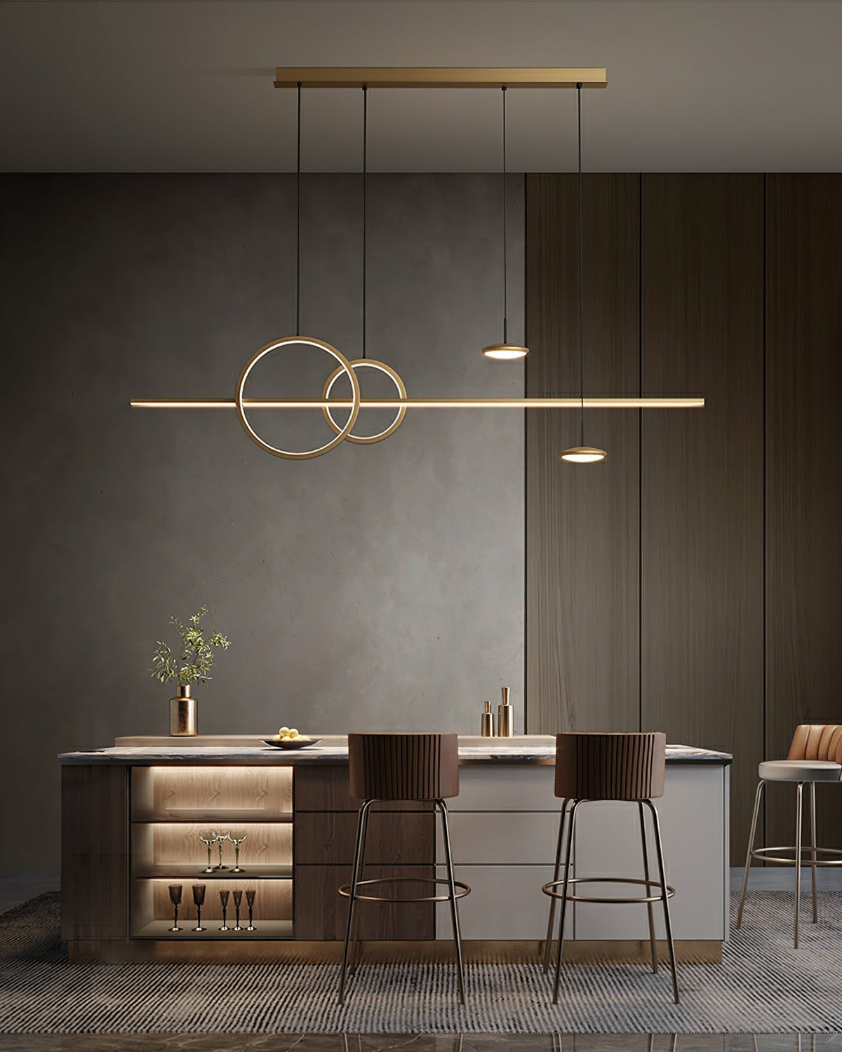 Tildas geometriske ringpendel minimalistisk
