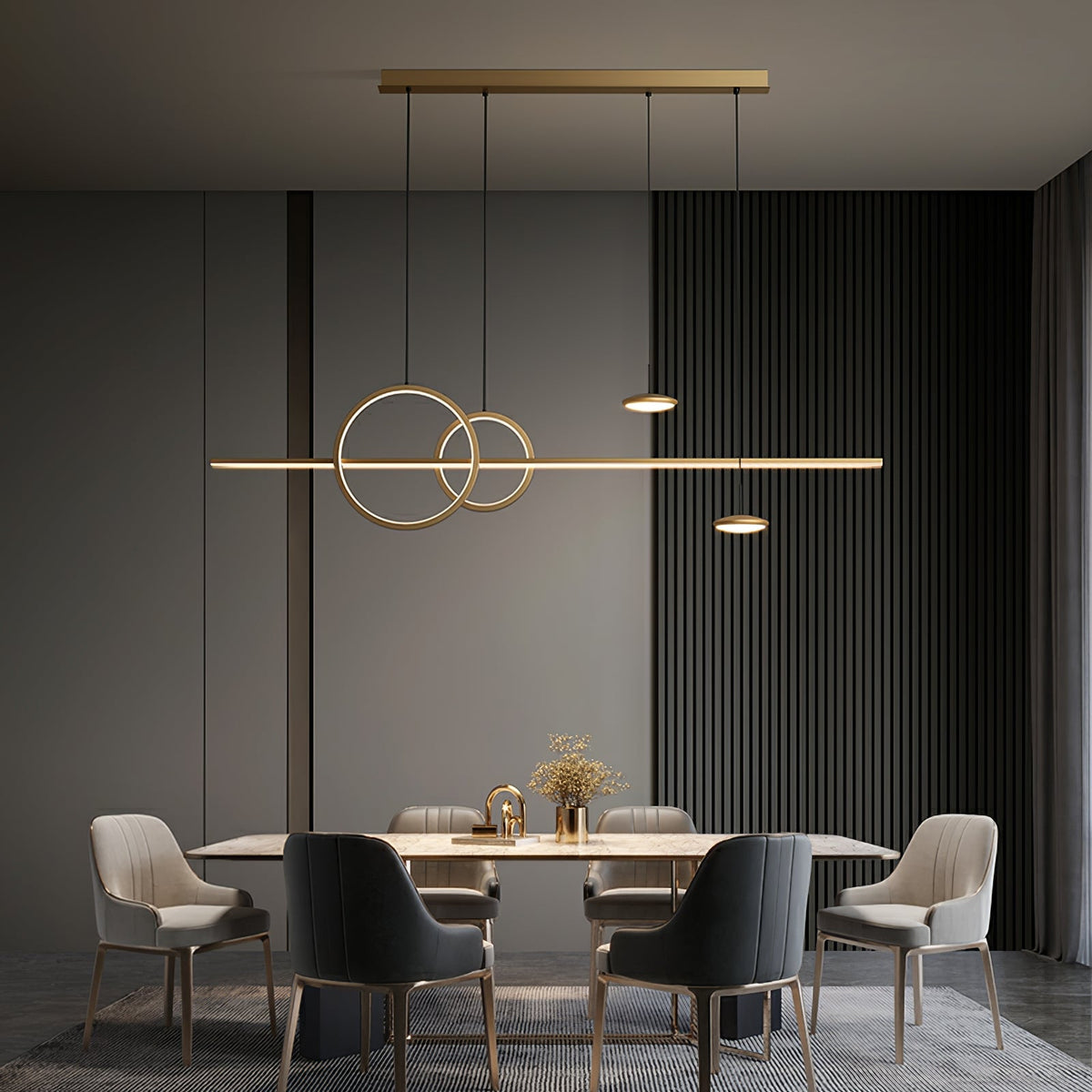 Tildas geometriske ringpendel minimalistisk