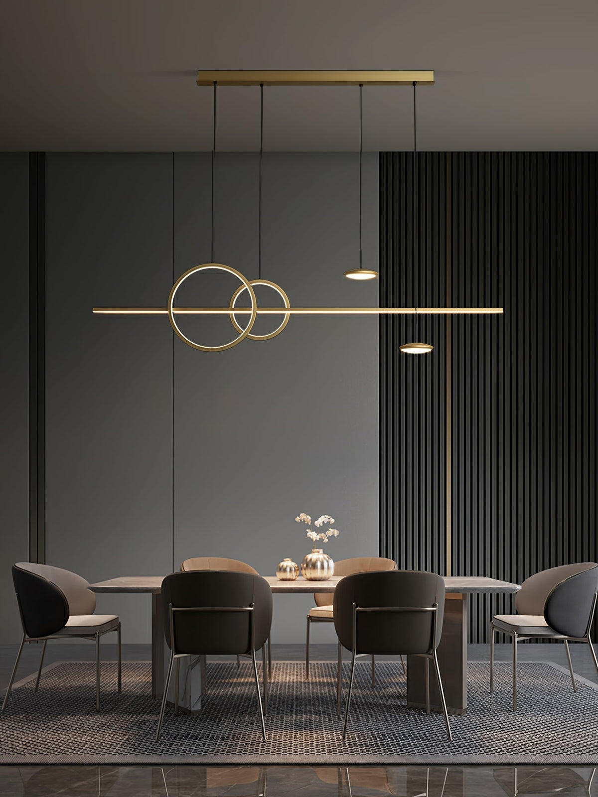 Tildas geometriske ringpendel minimalistisk