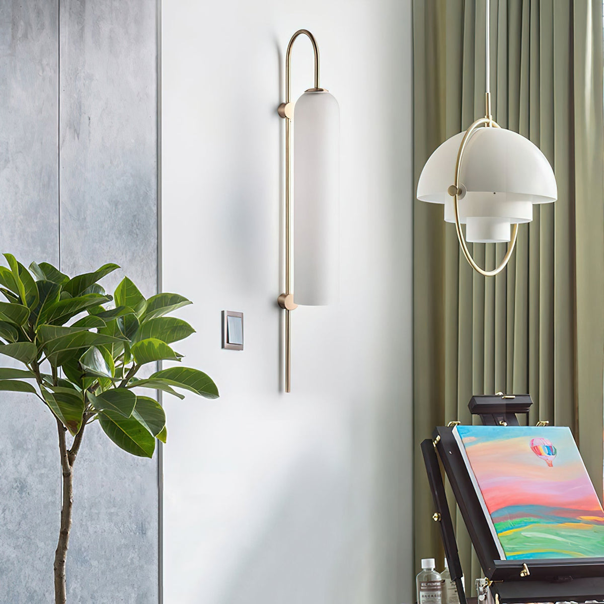 Apothem Modern Glass Wall Lamp