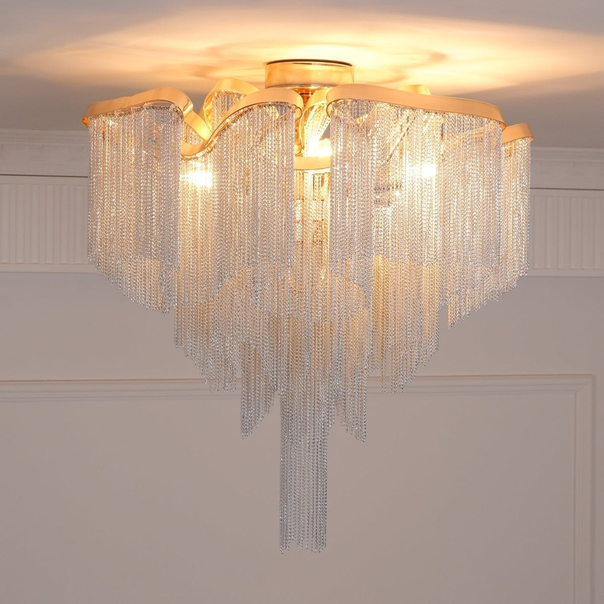 Mevrin modern taklampa med tofsar och konstnärlig design