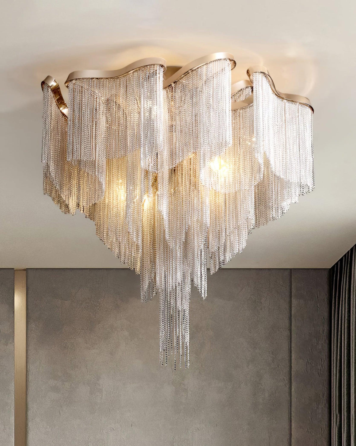 Mevrin modern taklampa med tofsar och konstnärlig design