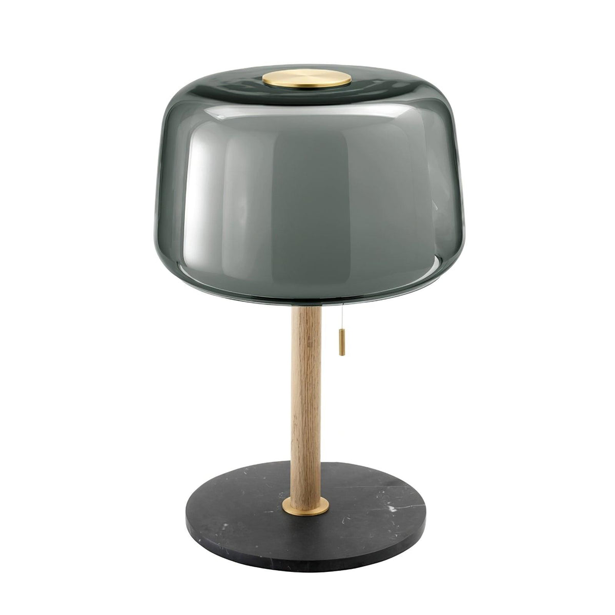 Gala bordslampa i glas och marmor