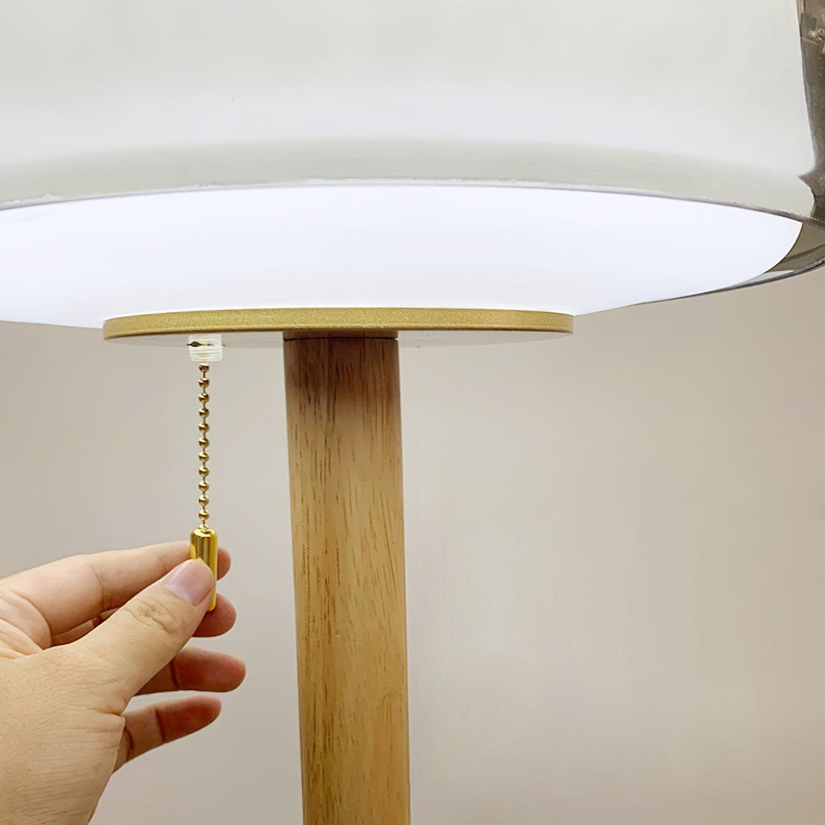 Gala bordslampa i glas och marmor