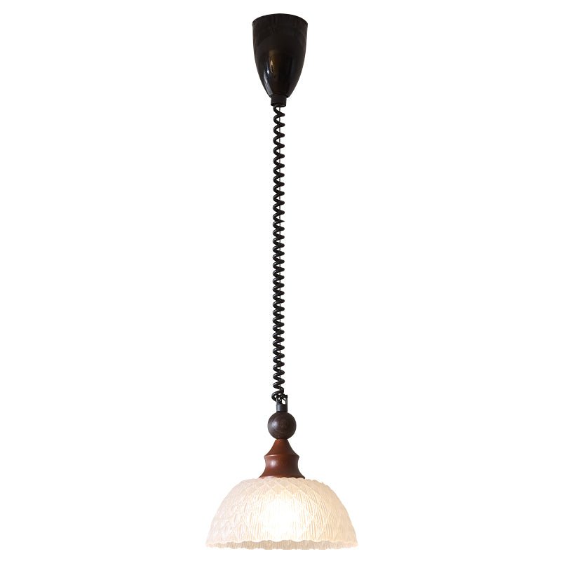 Nydoreth elegant vintage kunstnerisk pendellampe i træ