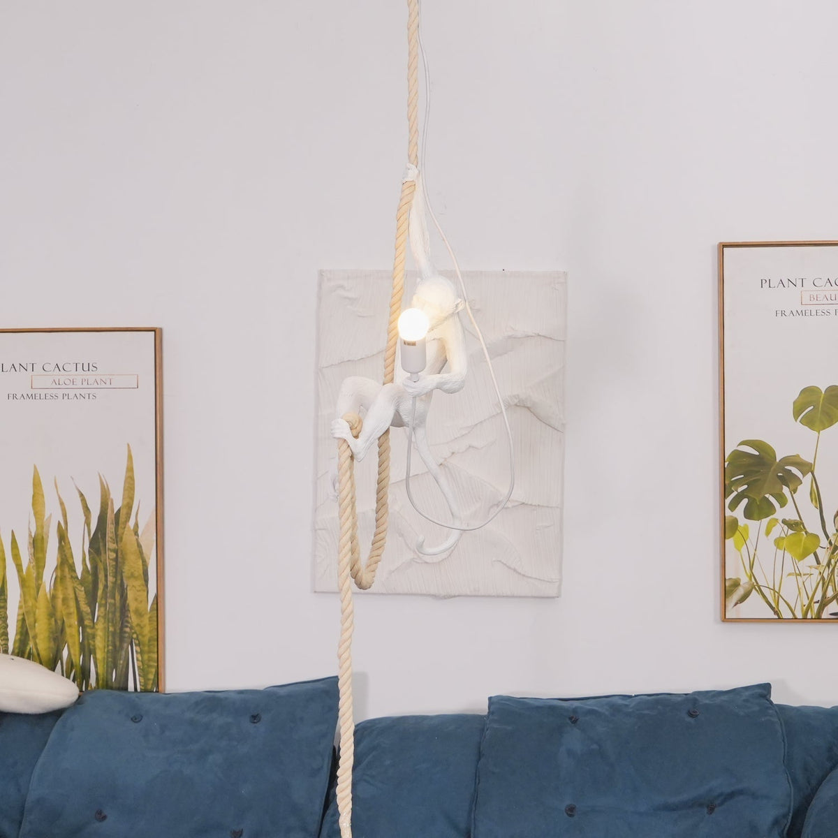 Epiran kunstnerisk pendel i harpiks og reb