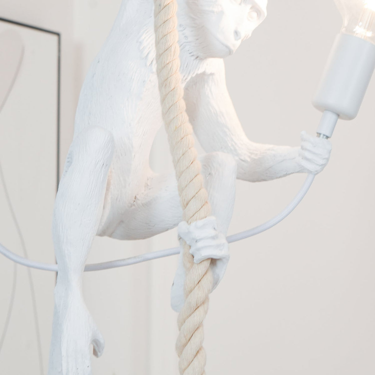 Epiran kunstnerisk pendel i harpiks og reb
