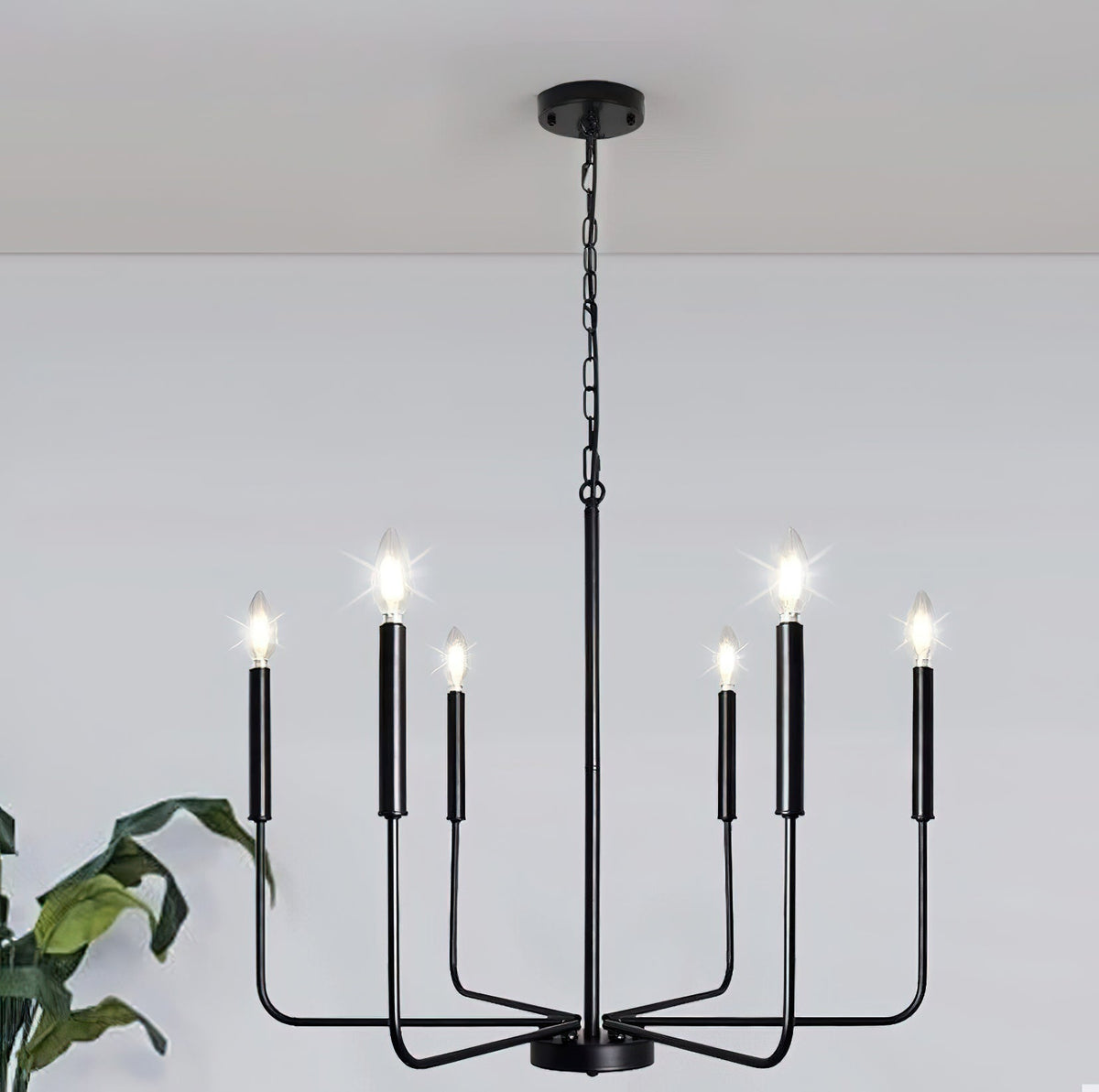 Luminora moderne lampe med lysarme