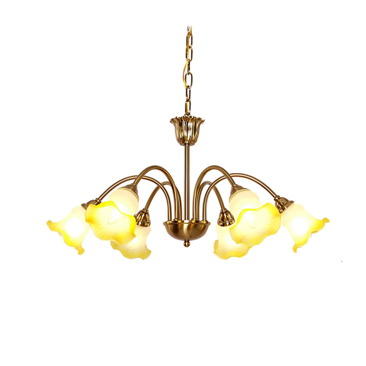 Diane vintage-lysekrone i glas