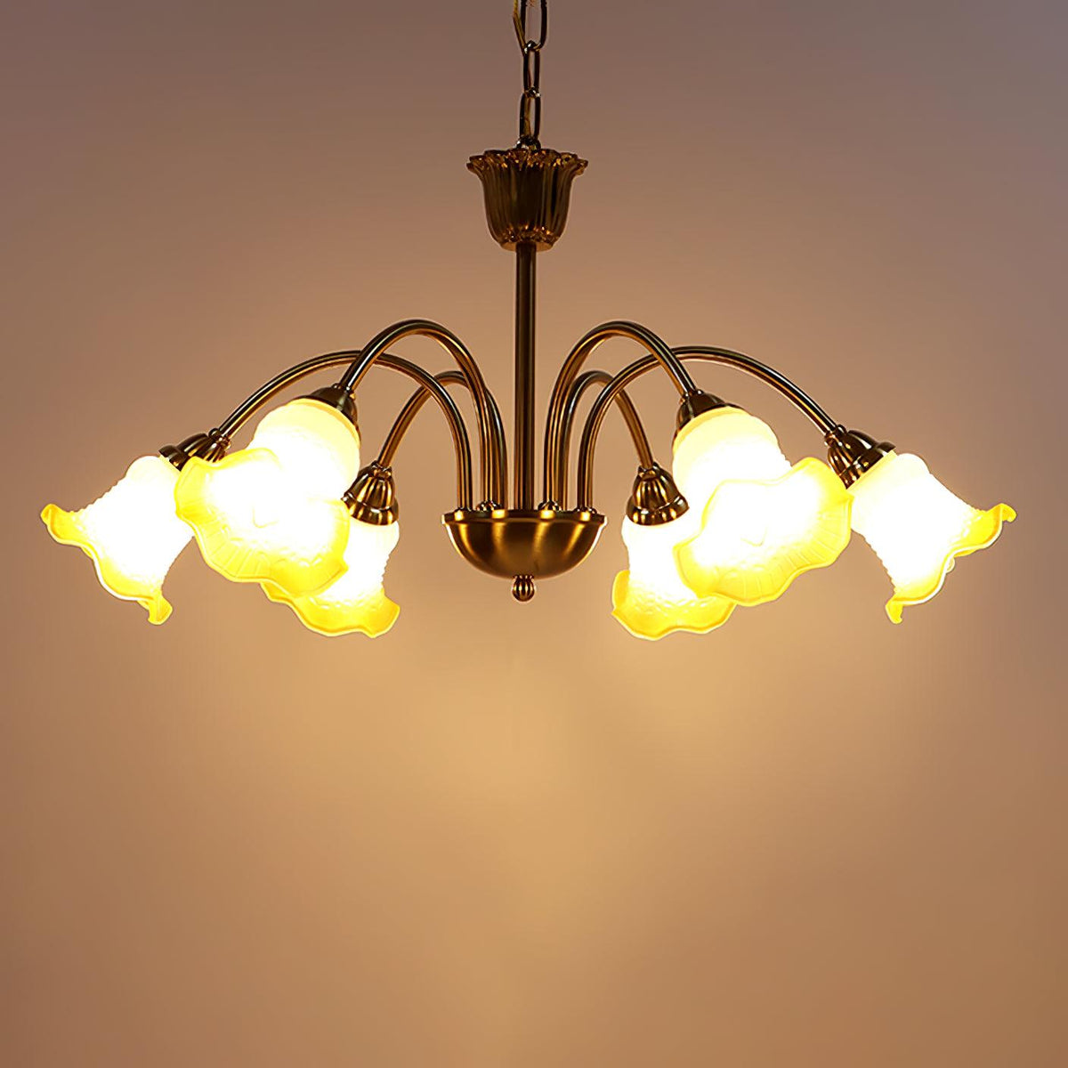 Diane vintage-lysekrone i glas
