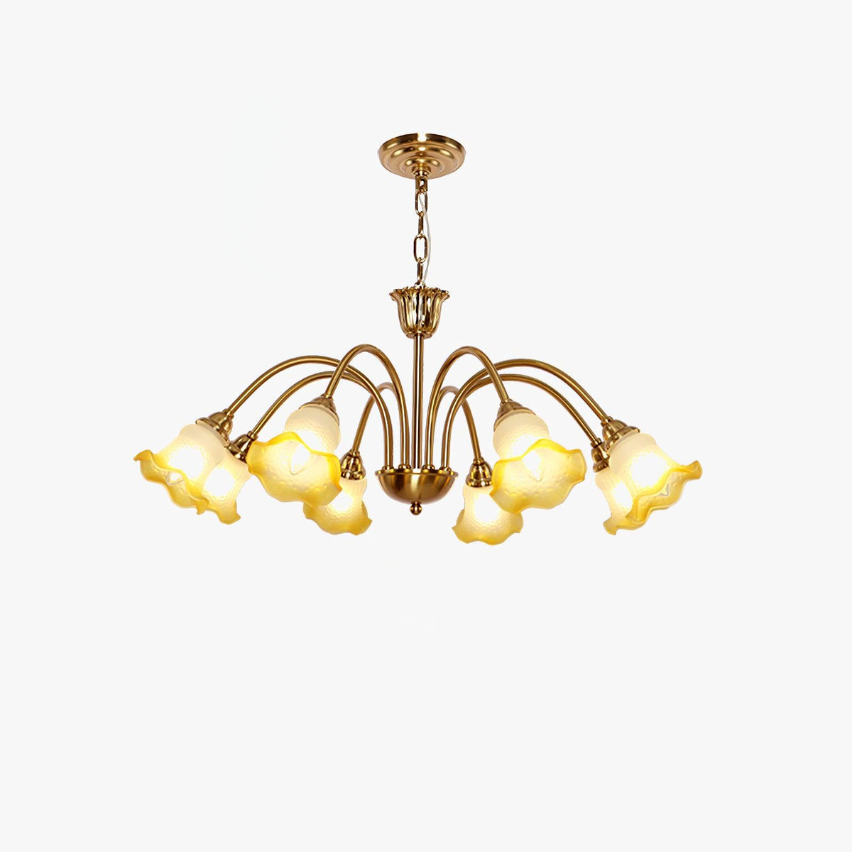 Diane vintage-lysekrone i glas