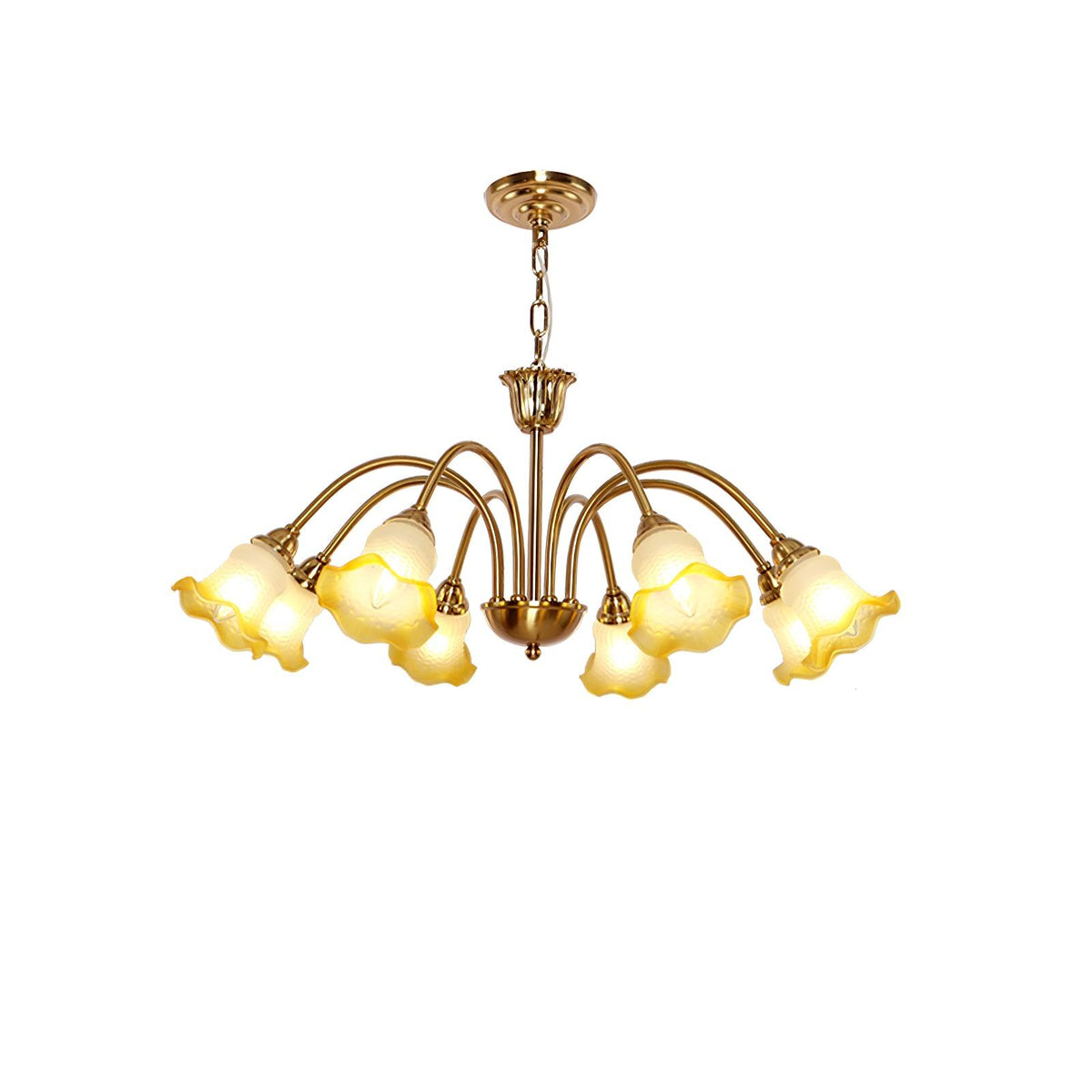 Diane vintage-lysekrone i glas