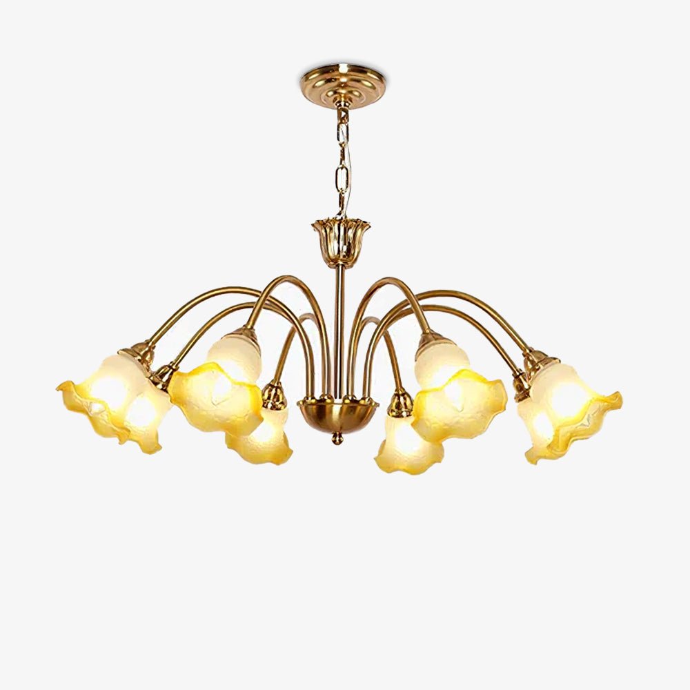 Diane vintage-lysekrone i glas