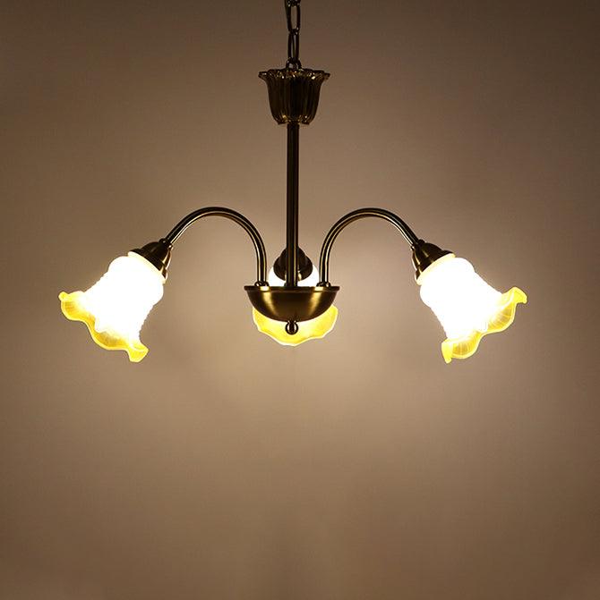 Diane vintage-lysekrone i glas